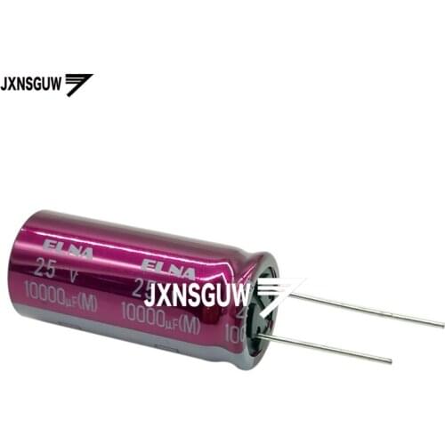 10PCS Original Thailand ELNA RA3 25V1000UF 18X40MM audio electrolytic capacitor 1000uF/25V 85 degrees 10000uF 25V Purple robe