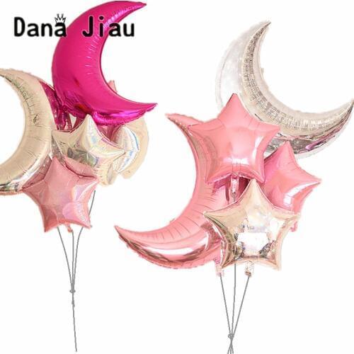 18inch Pentagram foil balloon birthday party wedding decoration holiday star auto-seal foil balloons kids toy ball supplier