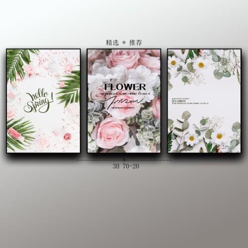 3Pcs/Set Landscape Canvas Poster Nordic Decoration Flower Wall Art Print Painting Decorative Picture Scandinavian Home Decor