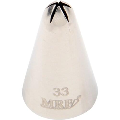 30pcs/lot)Free Shipping FDA High Quality Stainless Steel 304 Closed Star Pastry Icing Nozzle #33