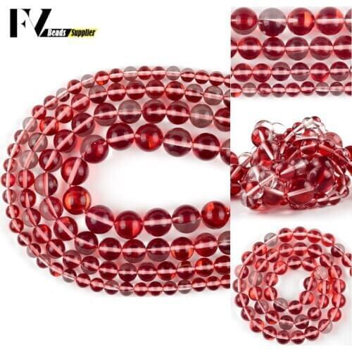 A+ Natural Red Austrian Crystal Beads Round Glitter MoonStone Beads For Jewelry Making Diy Bracelet Necklace 6-12mm 15” Strand
