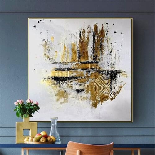 Handmade high quality home decoration abstract oil painting light gray canvas art work living room wall decoration paintings