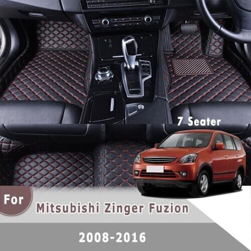 RHD Carpets Car Floor Mats For Mitsubishi Zinger Fuzion 2016 2015 2014 2013 2012 2011 2010 2009 2008 (7 Seats) Floorliners Decor