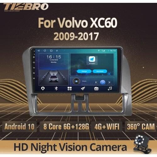 2DIN Android10 Car Radio For Volvo XC60 2009-2017 GPS Navigation Stereo Receiver Car Multimedia Player DSP Car Video NO２DIN DVD