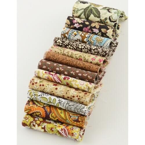 Booksew 100% Cotton Poplin Fabrics 5x50cm for Tildas Patchwork Sewing Tecido DIY Tela Algodon 50x145cm Jelly Roll Fabric Strips