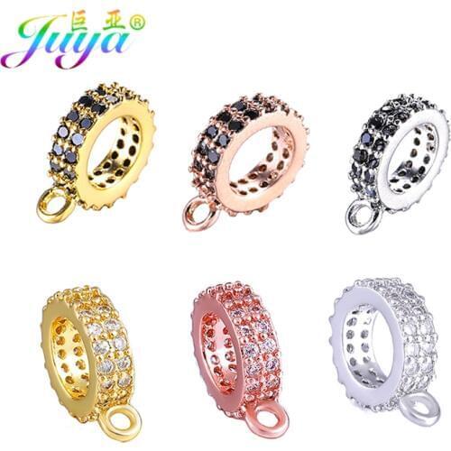 Juya Handmade Decoration Separator Beads Charm Bail Accessories For DIY Women Creative Connector Pendant Jewelry Making Supplies