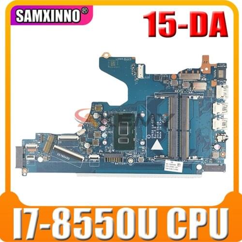 For HP 15-DA 15-da0073wm Laptop Motherboard With SR3LC I7-8550U L20371-601 L20371-001 EPK50 LA-G07EP DDR4 100% Tested Fast Ship
