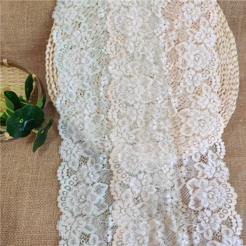 18cmLace elastic belt DIY lace decorative cloth embroidery lace decoration craft sewing material clothing accessoriesW1083