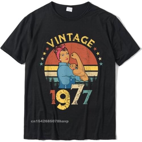 1977 Birthday Shirt Classic Retro Style Vintage Shirt T-Shirt Special Men Top T-Shirts Cotton Tops Shirts Family