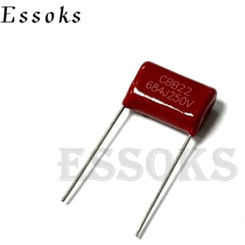 10PCS 250V684J 0.68UF Pitch 10mm 15mm 680NF 250V 684 684J CBB Polypropylene film capacitor