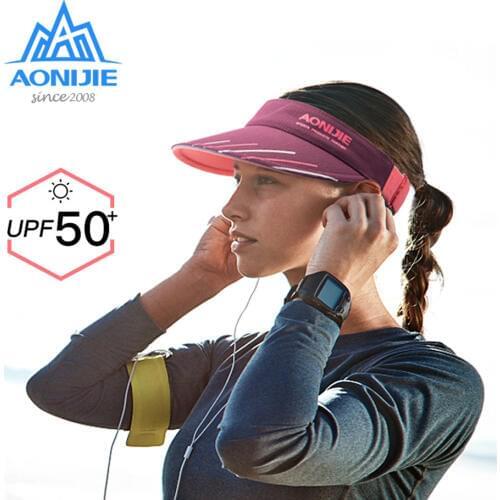 AONIJIE E4113 Summer Sun Visor Cap Hat Sports Beach Golf Fishing Marathon Running Hiking Hat Anti UV Quick Dry Lightweight Cap