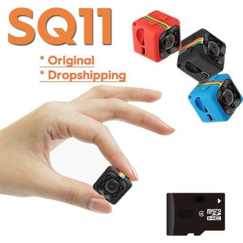 SQ11 Mini Camera Espias Escondidas Night Vision Secret Small Camcorder Espion Body Micro Cam Support Hidden TF Card