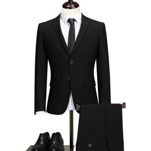 Men Business Suit matching outfits Casual Suit Boys Plus Size Black Men Suits Blazer and Pants Party Wear 4xl 5xl two Piece Set