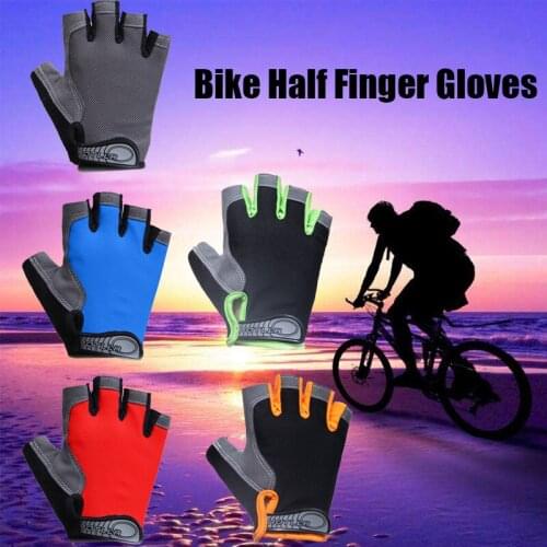 New High Quality Comfortable Durable MTB Unisex Portable Bike Cycling Gel Half Finger Gloves Short Finger Sport Glove#237361