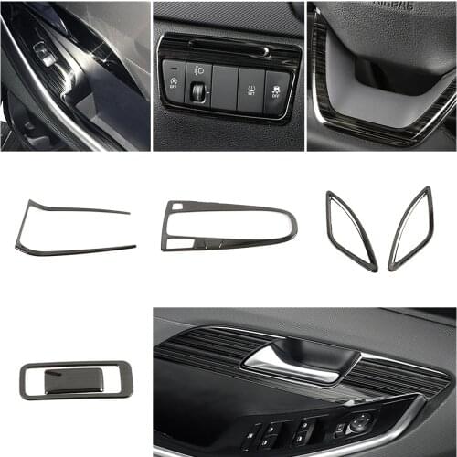 For Hyundai Creta IX25 2020 Window Lift Switch Headlight Steering Wheel Glovebox Button Door Handle Bowl Gear Shift Panel Trim