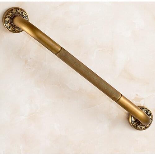 Bronze Brass 50cm Bathroom Tub Toilet Handrail Grab Bar Shower Safety Support Handle