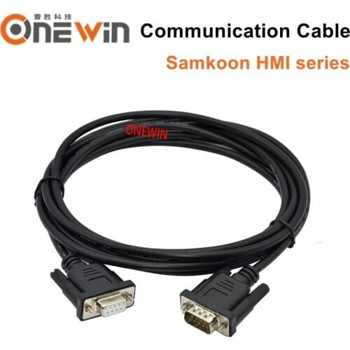 Samkoon HMI touch screen connect PLC program cable communication