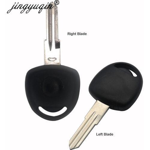 Jingyuqin 10pcs Transponder Chip Car Key Shell Blank Case For Chevrolet Cruze Epica Lova Camaro Impala Fob Left/Right Blade