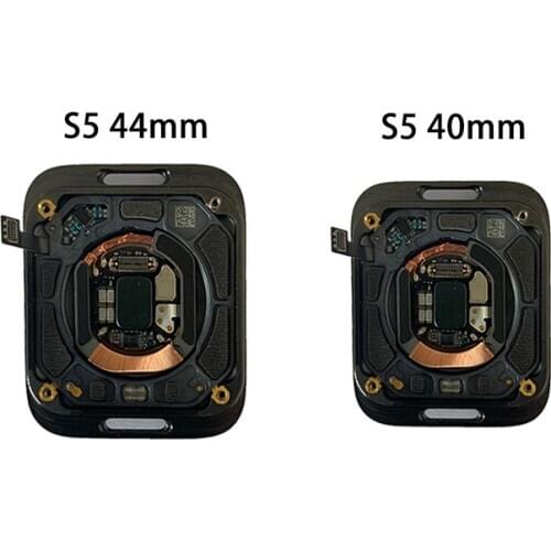 Back CoverFor Apple Watch Series 5 Back Battery Cover 40mm 44mm Set Housing Case Middle Frame Holder Dock Repair Parts