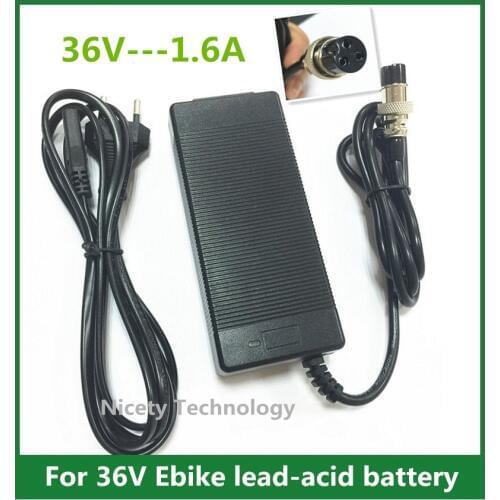 High quality 36V1.6A charger electric scooter power charger E-scooter Ebike charger 36V charger scooter 36V 1.6A free shipping
