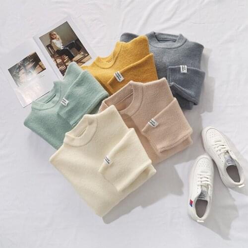 2021 Hot Autumn Winter Women Loose Pullovers Female Elegant O-Neck Long Sleeve Warm Sweaters Simplicity Comfortable New