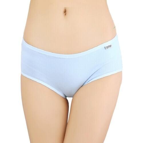 Underwear women solid cotton panties lingerie briefs fashion silid color cotton sexy plus size ladies cheap cloth vestidos K001