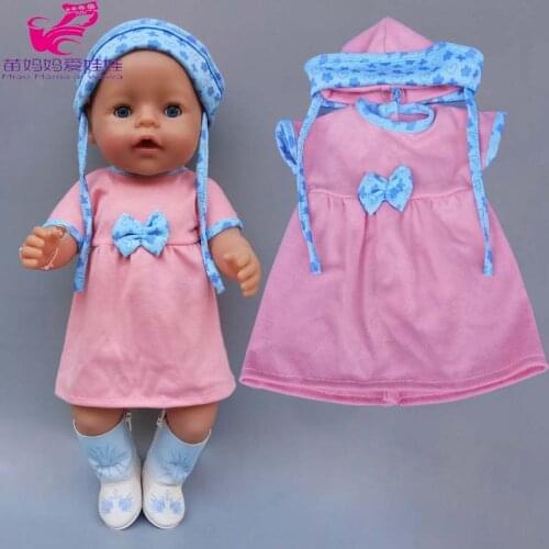 17 Inch Baby Doll Dress for Baby Doll Clothes 40cm Doll Outfits Children Girl Gifts