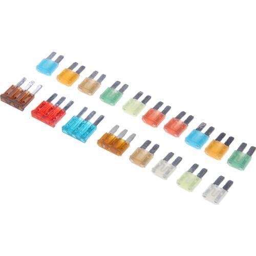 18pcs Auto Car Micro Mini Blade Fuse 7.5/10/15/20/25/30A Amp Assortment Kits