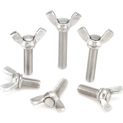 20pcsM4*8/10/12/16/20/25/30mm Gifts 304stainless steel Butterfly screw of expansion nail screw Machine screws