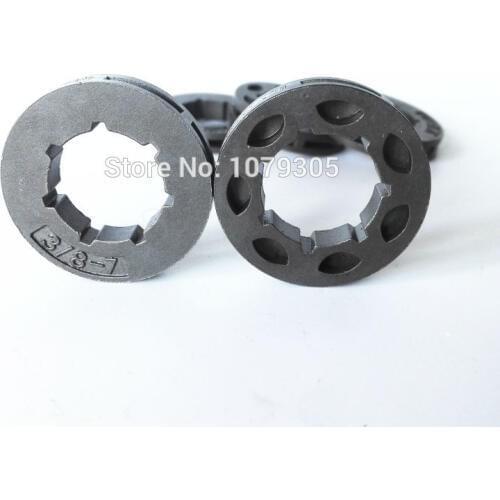 5pcs 45 52 58 chainsaw clutch drum 3/8-7 teeth sprocket rim