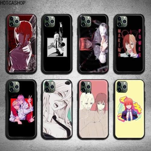 Chainsaw Man Makima Power Phone Case For iphone 12 11 Pro Max Mini XS Max 8 7 6 6S Plus X 5S SE 2020 XR cover