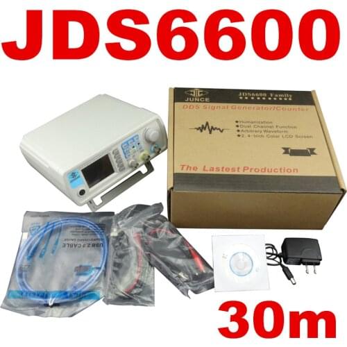 JDS6600 Series 15/30/40/50MHZ Digital Control Signal Generator Dual-channel DDS Function Arbitrary sine Waveform frequency meter