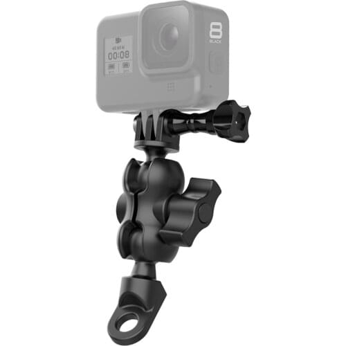 Action Camera Motorcycle Rear-view Mirror Mounting Bracket Action Camera Mount Adapter for GoPro Hero 9/8/7/6/5 Sports Cameras
