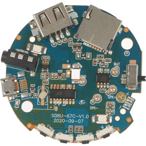 3.7-5V Multifunction Bluetooth-compatible Receiver Audio Amplifier Board MP3 Decoder