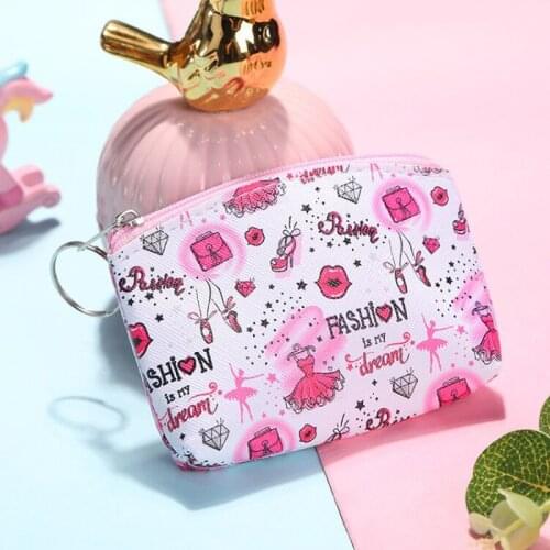 Cartoon Creative Pu Coin Purse Fashion Key Coin Bag Mini Children Bag Ladies Wallet