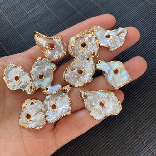 Wholesale Multicolor Irregular Shape Pendant Freshwater Pearls for Jewelry Making DIY Handmade Accessories Beaded Decoration