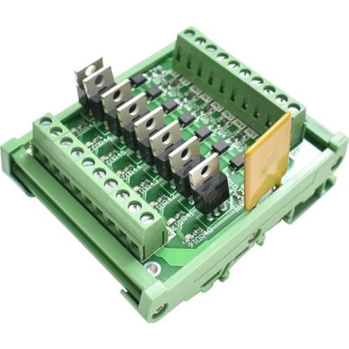 PLC output amplifier board 4/8/10/20 channel transistor module DC control protection isolator 12-24V