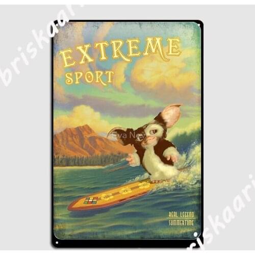 Retro Surf Metal Sign Retro Plates Home Club Party Tin sign Posters