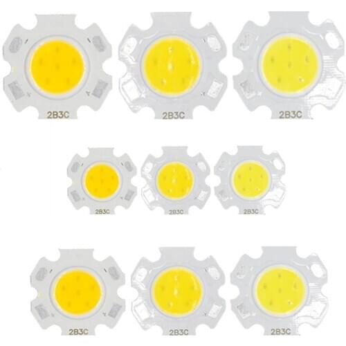 5pcs 3W 5W 7W 10W LED Source Chip High Power LED COB Light Bulb 20MM 28MM 13MM Light Lamp Spotlight Down light Lamps Cold White