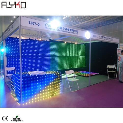 LED display P10 2x3m stage ceiling video drape led video curtain