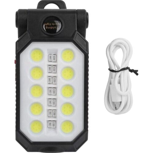 LED Inspection Light With Magnet Red Blue And White Light Adjustable For Outdoor Camping Maintenance Lighting