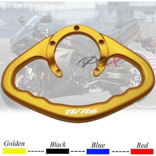 YZF R6 1999-2014 2013 Motorcycle Accessories CNC Passenger Handgrips Hand Grip Tank Grab Bar Handles Armrest For Yamaha R6