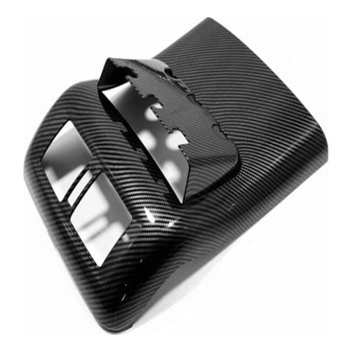 For Nissan Navara 2019 Carbon Fibre Car Rear Armrest Box Air Conditioning Vent Outlet Cover Trim Accessories