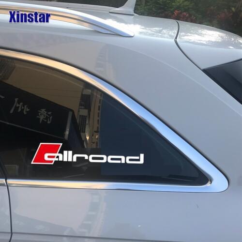 2pcs Germany Oracal Allroad Windows Decals Sticker For Audi A4 A6