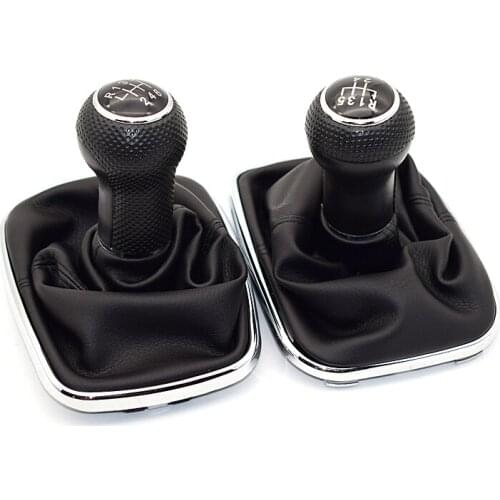 23mm Car Styling Gear Shift Knob Lever Stick Gaiter Boot Cover Collar For Volkswagen VW BORA GOlf 4 IV MK4 JETTA GTI 1999-2005