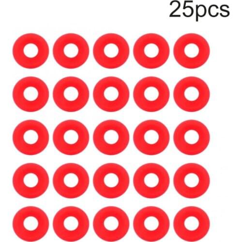 25Pcs Eco-friendly Red Silicone Grolsch Gaskets for Swing Flip Top Bottle Home Brew Beer Bottle Seals