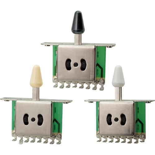 Guitar 3 Way Pickup Selector Switch with Knob for Electric Guitar Parts Accessories