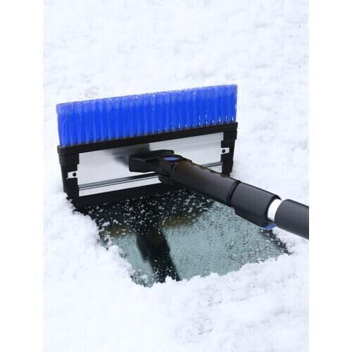 Car Snow Ice Cleaner Removal Tool Telescopic Window Snow Brush Ice Scrape Windshield Portable Multifunctional Cleaning Vehicle N