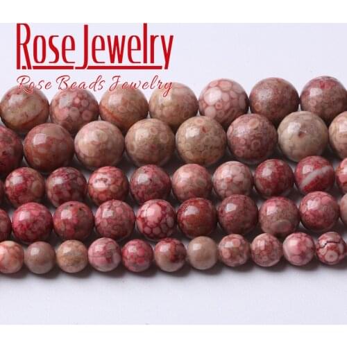 Natural Red Rain Jaspers Beads Round Loose Stone Beads For Jewelry Making DIY Bracelets Accessories 15" 6 8 10 12mm Wholesale