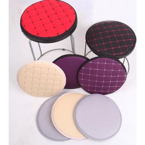 30cm Round Chair Cover Bar Stool Solid Color Seat Protector Seat Chair Covers For Home Slipcovers Chair Seat Cushions Pads